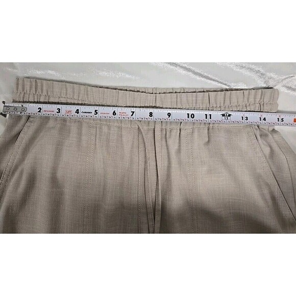 Liverpool Los Angeles Cargo Cropped Pants Oatmeal Beige Women’s 4/27 VGUC - Picture 6 of 8